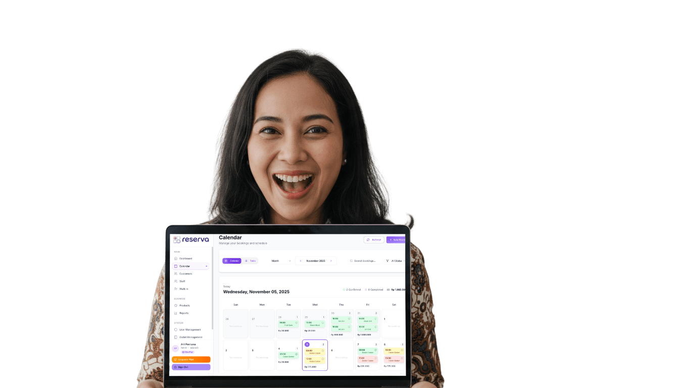 Reserva Dashboard Preview